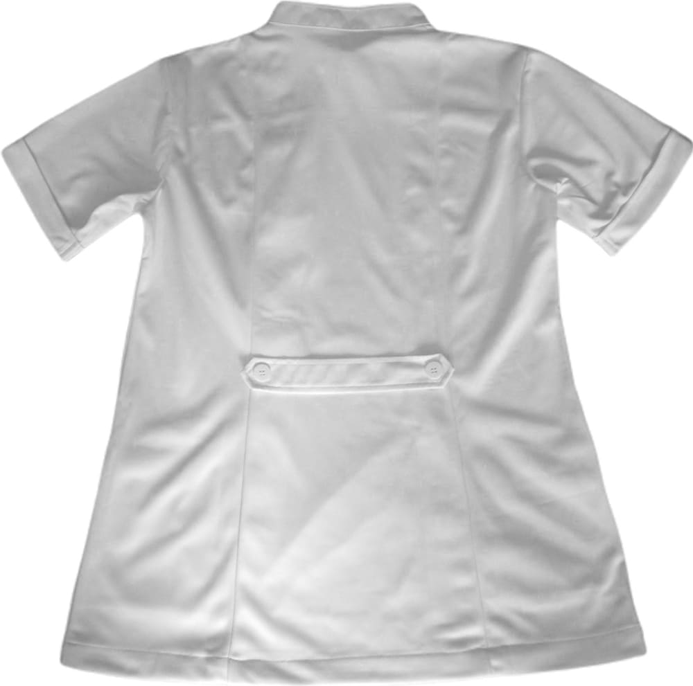 Hospital tunic white on the back