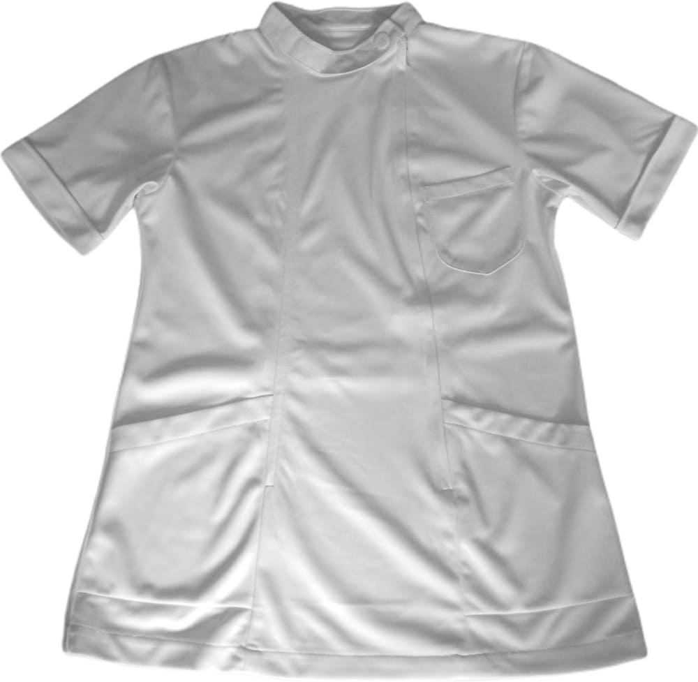Hospital tunic white in front