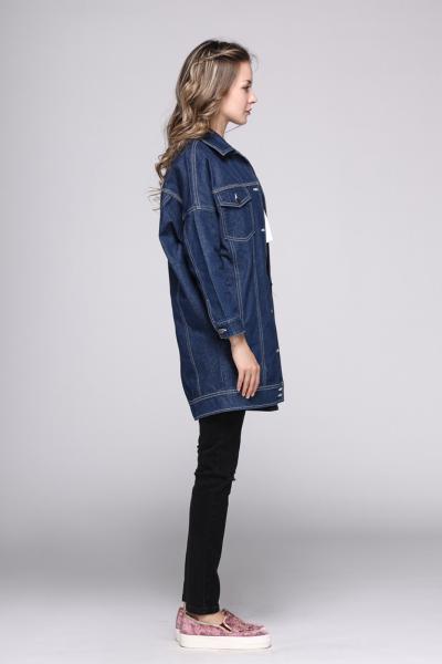 Jeans Women Denim Cowboy Jacket Spring Autumn Transitional Loose Fit Coat