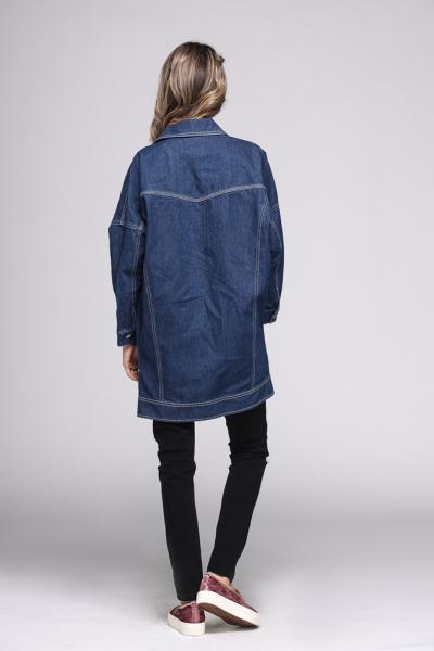 Jeans Women Denim Cowboy Jacket Spring Autumn Transitional Loose Fit Coat