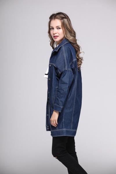 Jeans Women Denim Cowboy Jacket Spring Autumn Transitional Loose Fit Coat