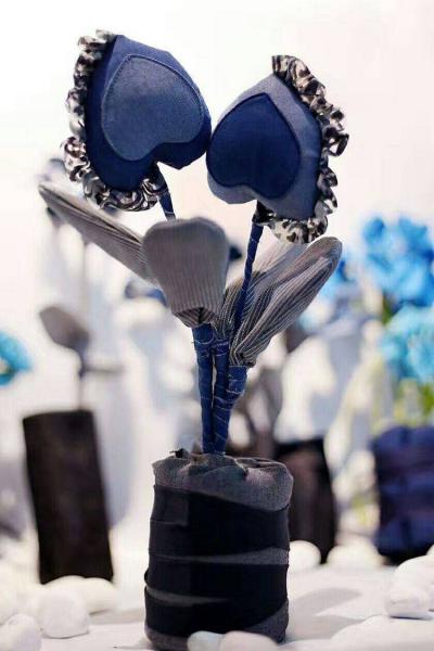 Denim Handicraft Flower Jeans