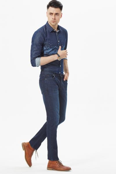 Jeans Men Denim Laser Print