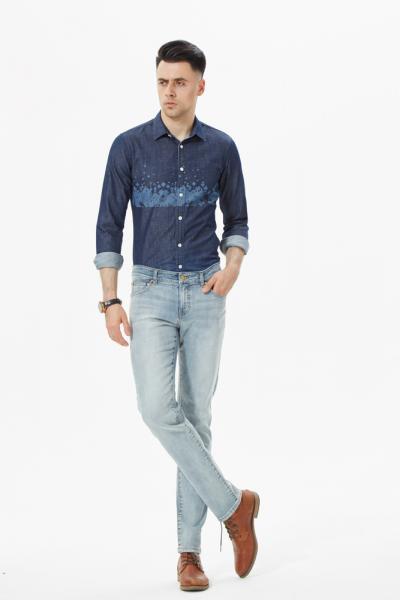 Jeans Men Pants Authentic Straight