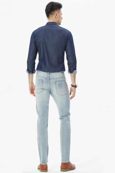 Jeans Men Pants Authentic Straight