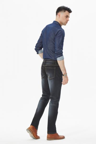 Jeans Men Pants Classic 5pocket Style Elastic