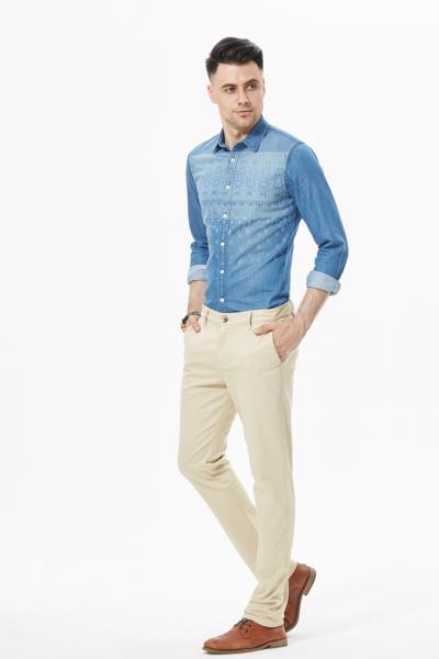 Jeans Men Pants Chino Casual