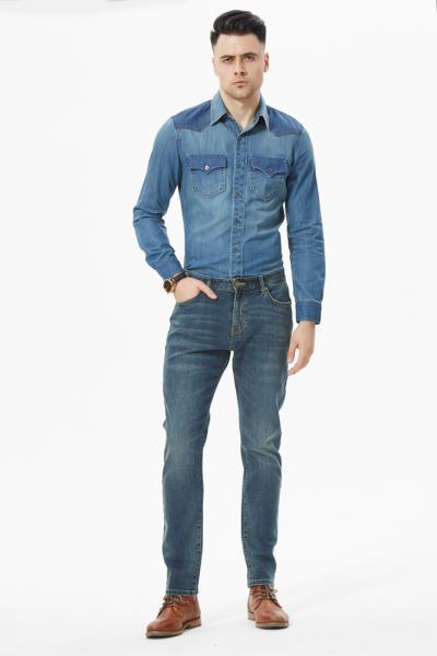 Jeans Men Pants Comfort Flex Waist Premium Denim