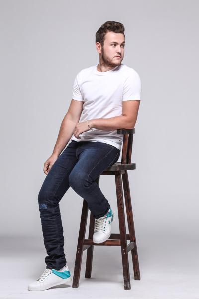 Jeans Men Pants With Knee Patch