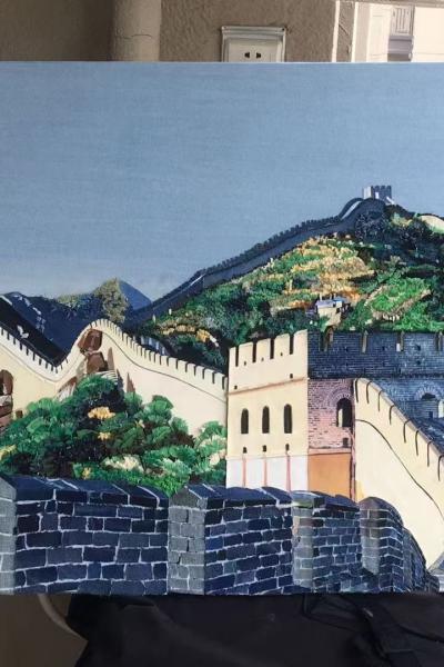 Kunst Bild aus Jeans