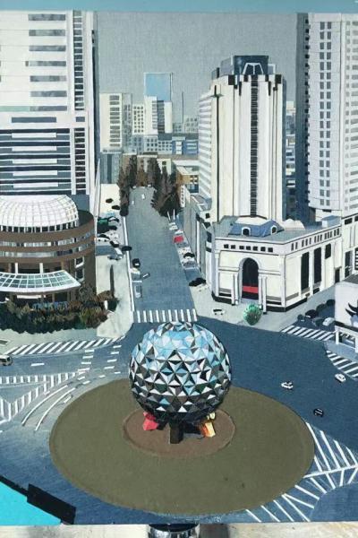 Kunst Bild aus Jeans