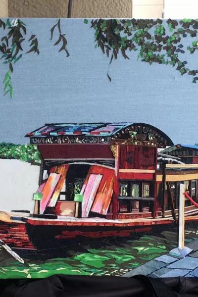 Kunst Bild aus Jeans