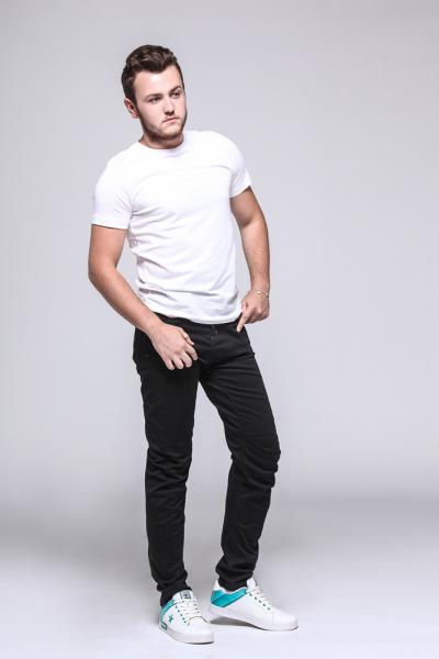 Jeans Men Pants Safari Fit Black