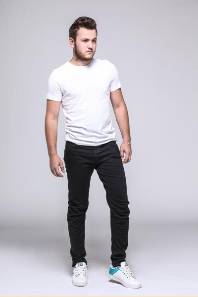 Jeans Men Pants Safari Fit Black