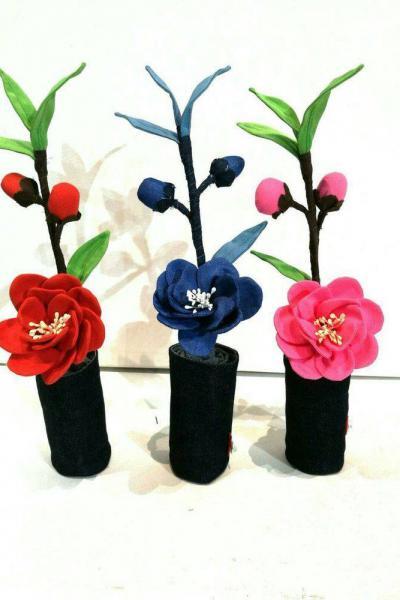 Denim Kunsthandwerk Blumen aus Jeans
