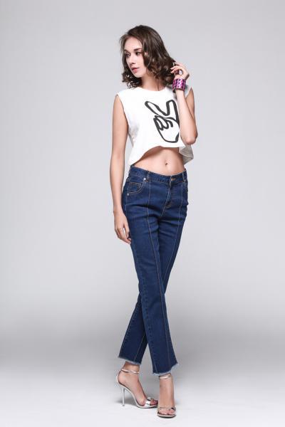 Jeans Women Pants Fashionable Denim Boot Cut Style 