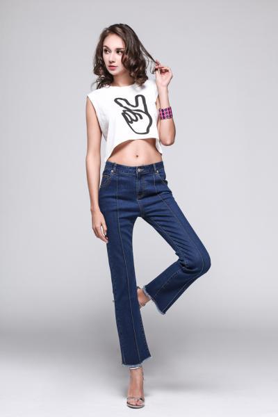 Jeans Women Pants Fashionable Denim Boot Cut Style 