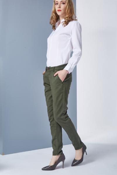 Jeanshose Damen Bermuda Chino Stretch Legs 