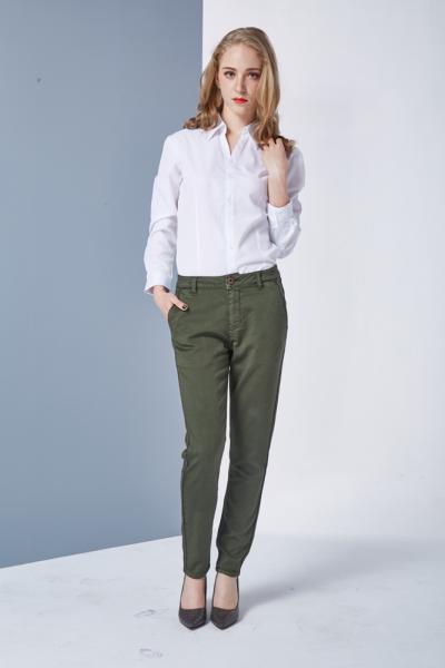 Jeanshose Damen Bermuda Chino Stretch Legs 