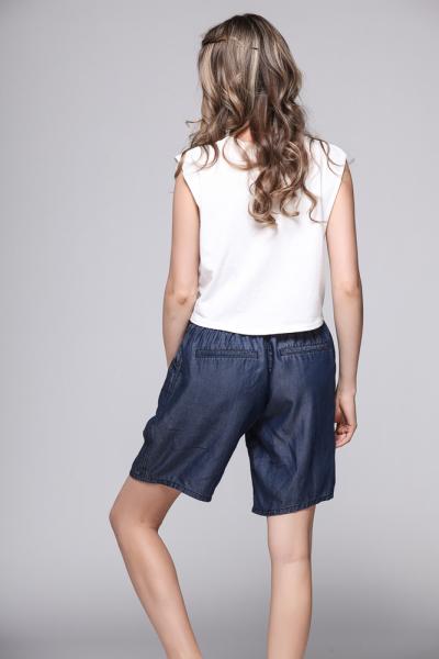 Jeans Women Denim Casual Shorts Out Of Linen 