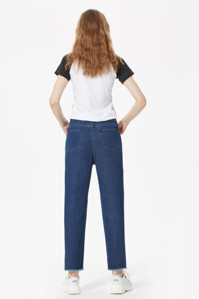 Jeans Women Denim Pants With Distressed Looking 