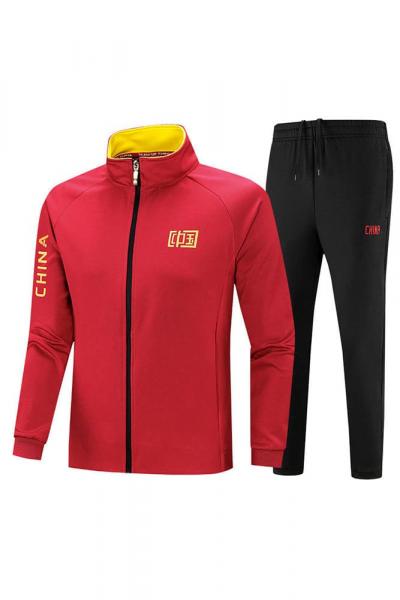 Trainingsanzug Rot / Schwarz