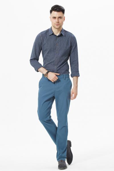 Jeanshose Herren Chino Slim Fit Casual Stretch Baumwolle